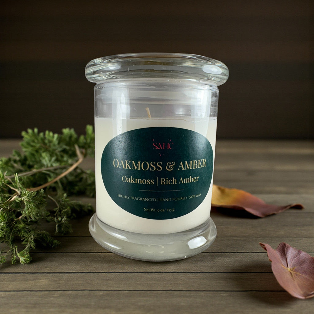 Oakmoss & Amber | Hand-Poured Candle