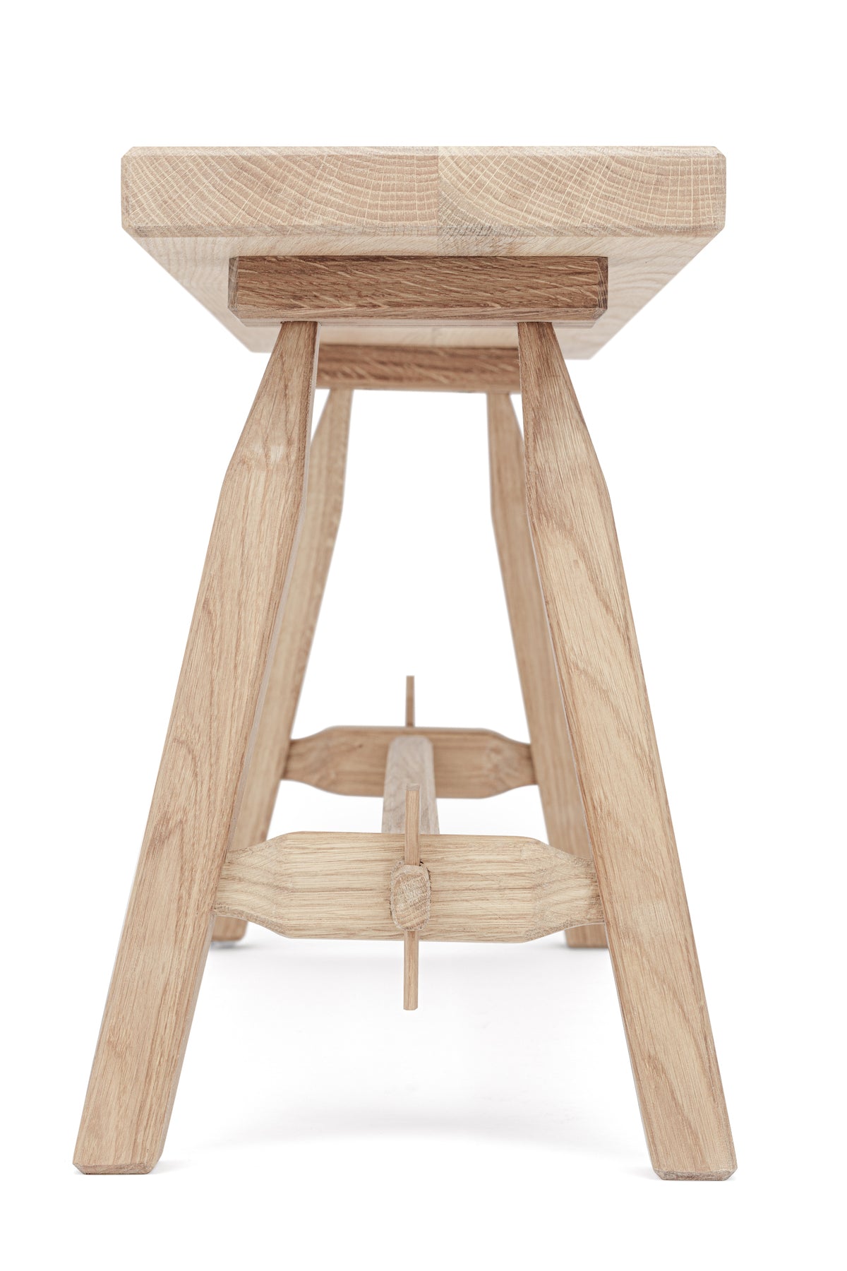 Sitzbank »Hans« - Eichenholz in Naturoptik – Bauernstil trifft Eleganz