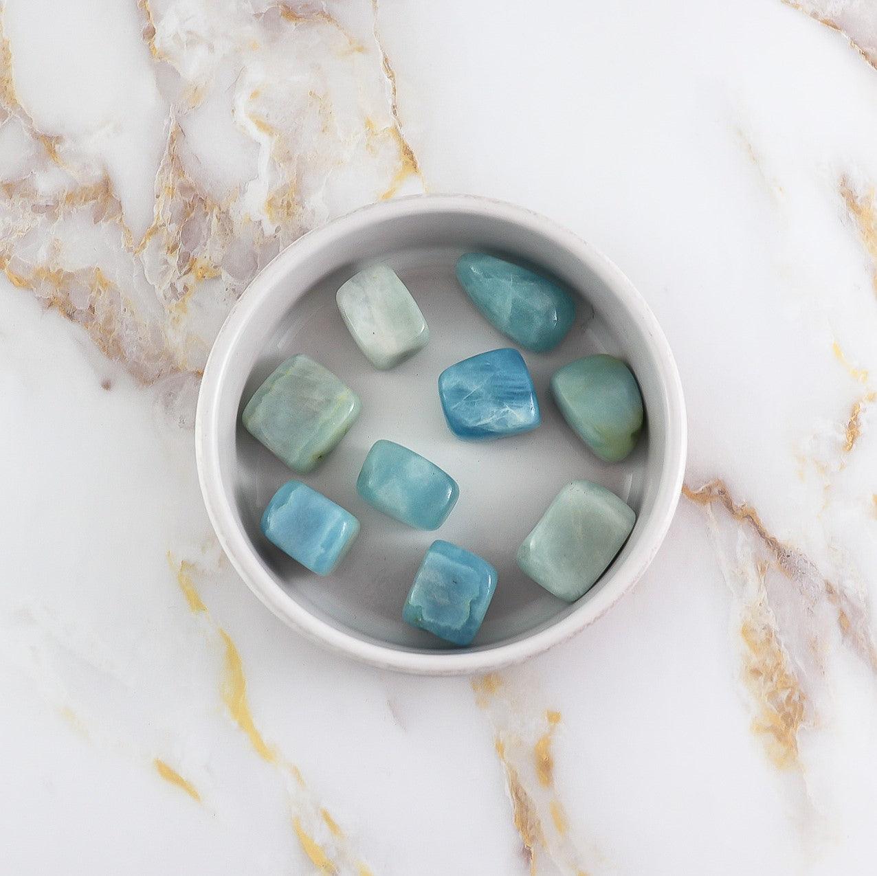 Aquamarine rolled stone-0