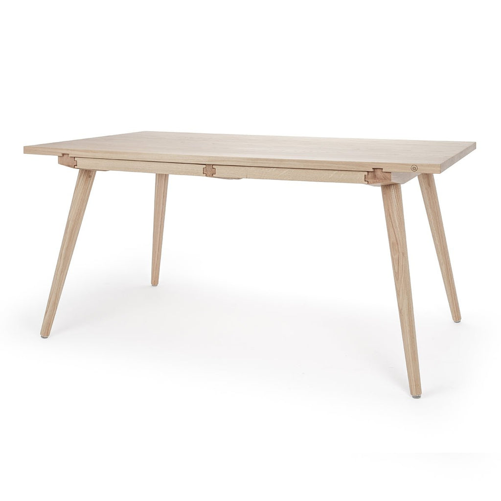 Klassisch-zeitloser Eichenholztisch mit Schubladen »Nikklas« in Naturoptik